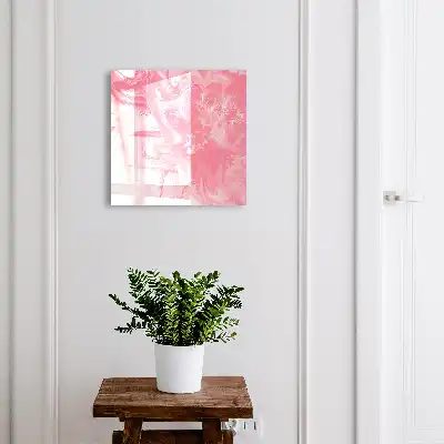 De roze bries van een dynamische compositie