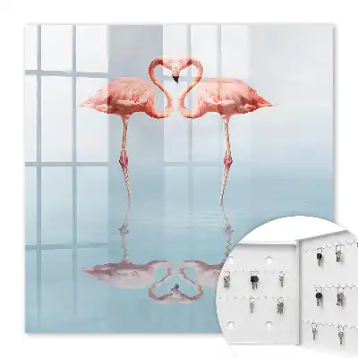 Flamingo's houden van de nabijheid van het water