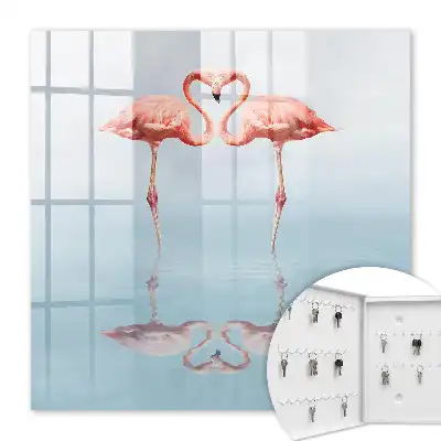 Flamingo's houden van de nabijheid van het water