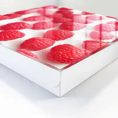 Roze frambozen op een lichte achtergrond