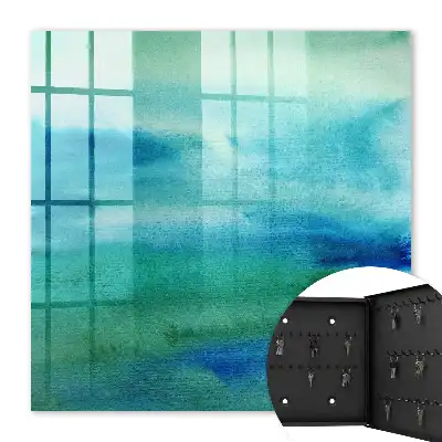 Aquarel blauwgroen