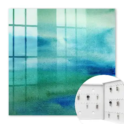 Aquarel blauwgroen