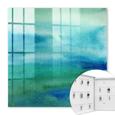 Aquarel blauwgroen