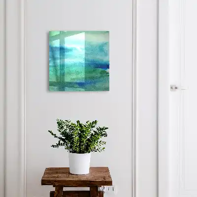 Aquarel blauwgroen