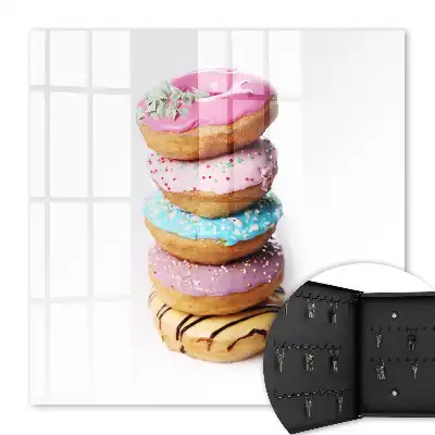 Kleurrijke donuts met een smakelijke vulling
