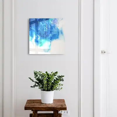 Blauwe golven met groene accenten
