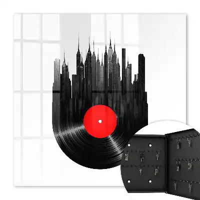 Muziek uit de stad van de vinylplaten