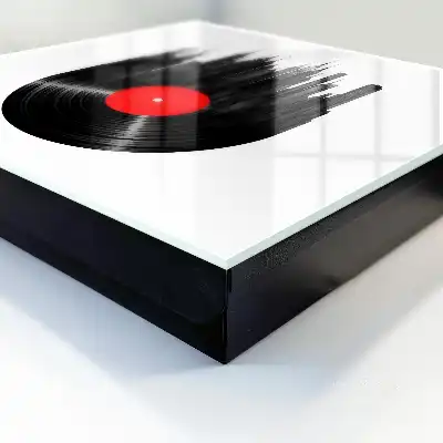 Muziek uit de stad van de vinylplaten
