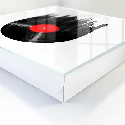 Muziek uit de stad van de vinylplaten