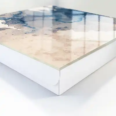 Aquarelvlekken met bruine accenten