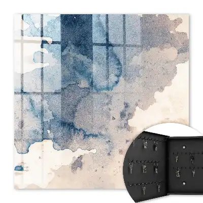 Aquarelvlekken met bruine accenten