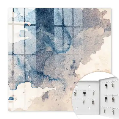 Aquarelvlekken met bruine accenten