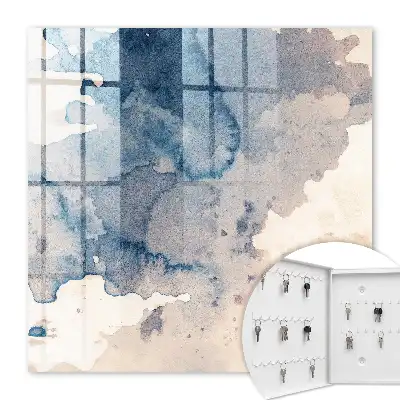 Aquarelvlekken met bruine accenten