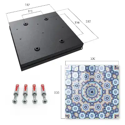 Oosterse mozaïek met geometrische patronen