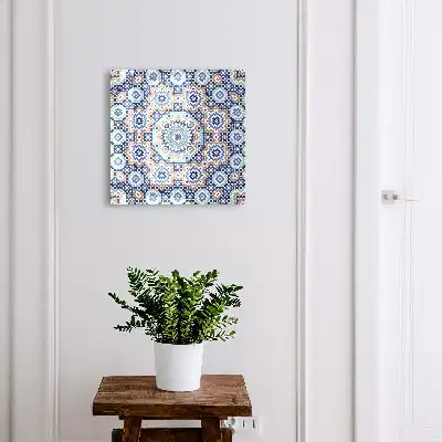 Oosterse mozaïek met geometrische patronen