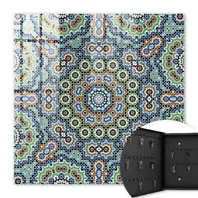 Een kleurrijk mozaïek van intense kleuren