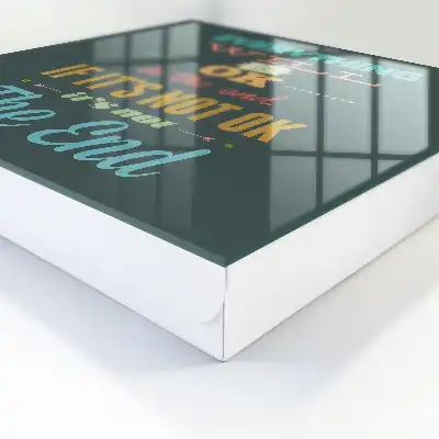 Positieve boodschap met een energieke compositie