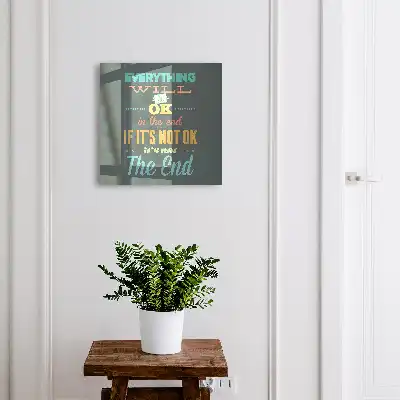 Positieve boodschap met een energieke compositie