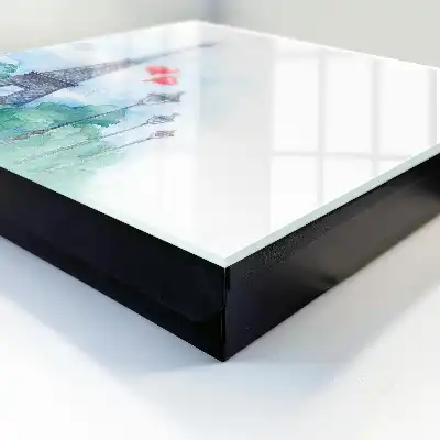 Parijse stadsgezicht met blauwe achtergrond