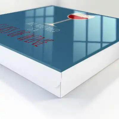 Wijnglas met inspirerende tekst
