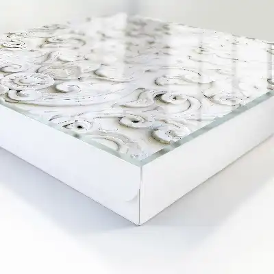 Witte ornamenten in diverse vormen