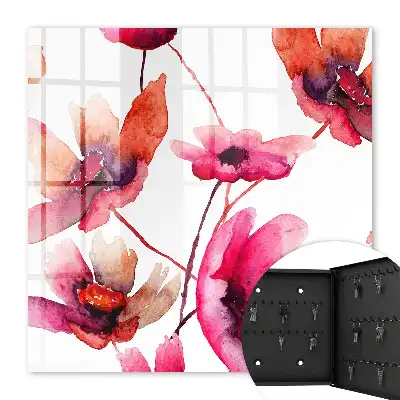 Aquarelbloemen in delicate kleuren