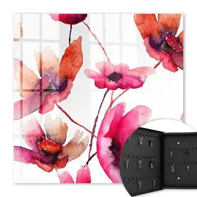 Aquarelbloemen in delicate kleuren