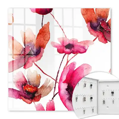 Aquarelbloemen in delicate kleuren