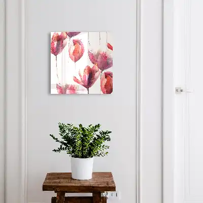 Tulpen in rode en roze tinten