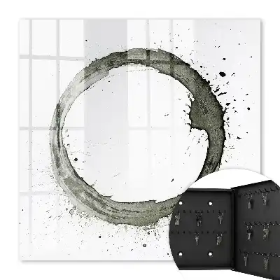 Zen-cirkel van verfspatten