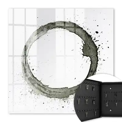 Zen-cirkel van verfspatten