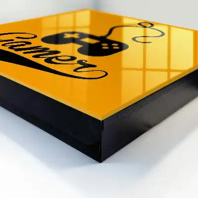 Gamepad met oranje opdruk