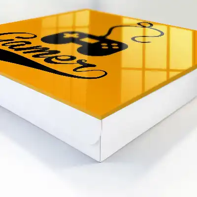 Gamepad met oranje opdruk