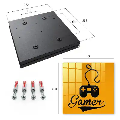 Gamepad met oranje opdruk