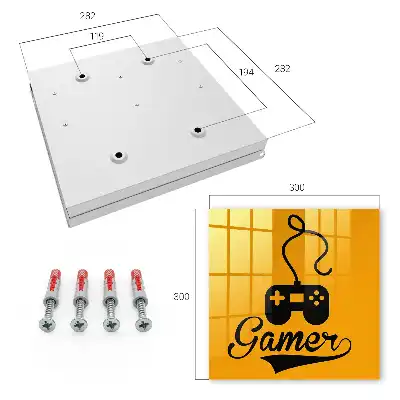 Gamepad met oranje opdruk