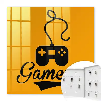 Gamepad met oranje opdruk