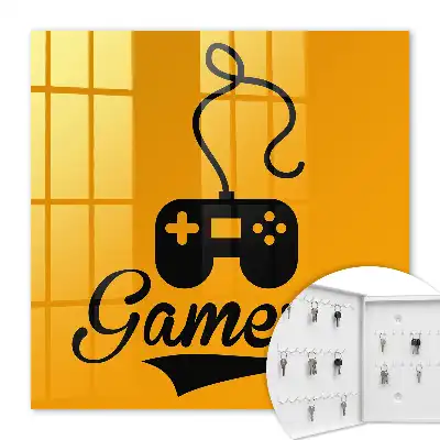Gamepad met oranje opdruk