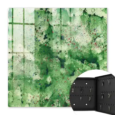Abstract kunstwerk met groene chaos