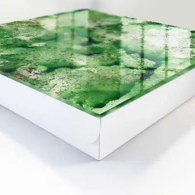 Abstract kunstwerk met groene chaos