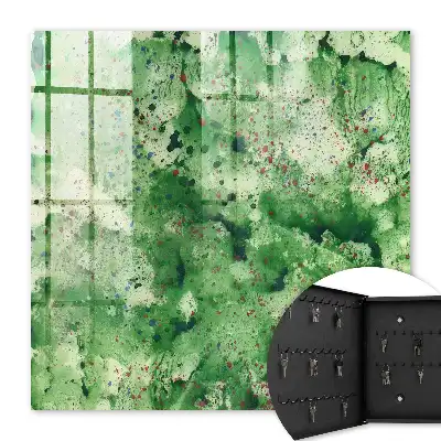 Abstract kunstwerk met groene chaos