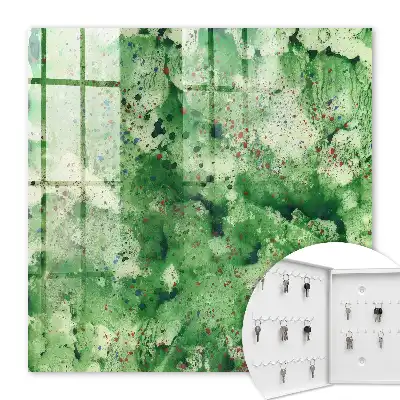 Abstract kunstwerk met groene chaos