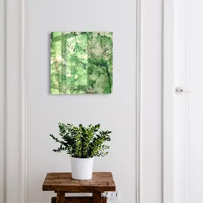 Abstract kunstwerk met groene chaos