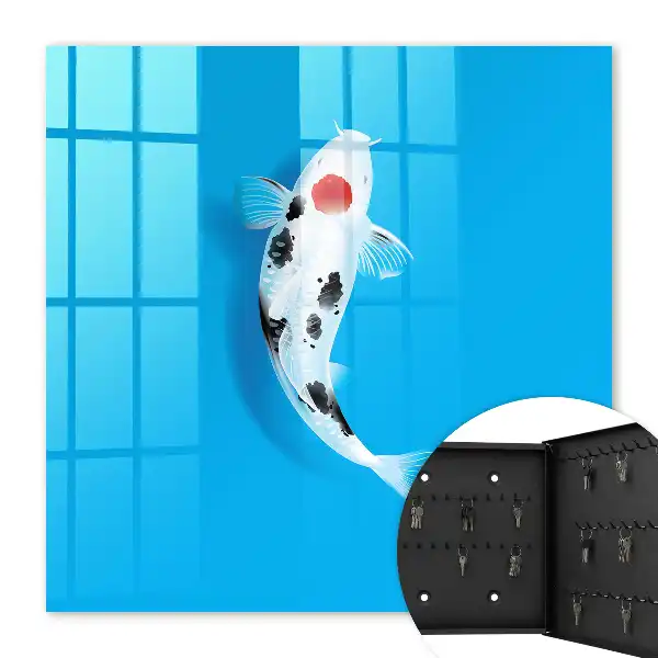 Koivissen met een blauwe achtergrond