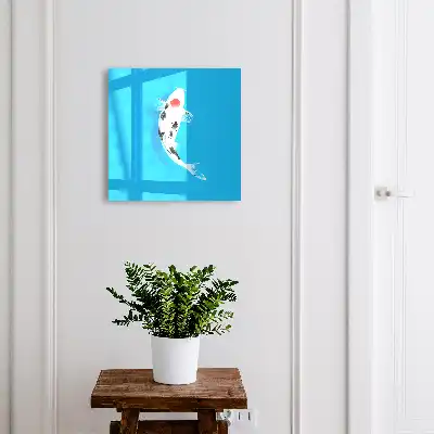 Koivissen met een blauwe achtergrond