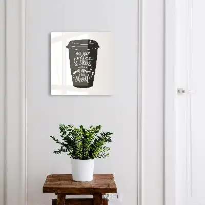 Koffiemok met grappige tekst
