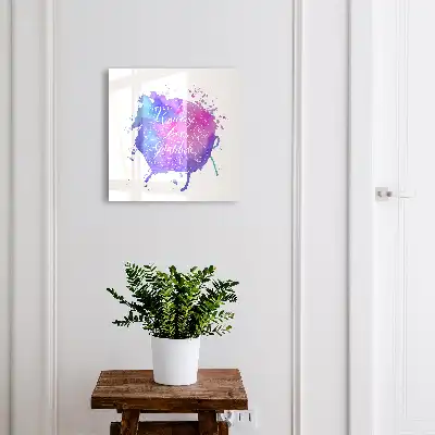 Het universum houdt van dankbaarheid in het paars