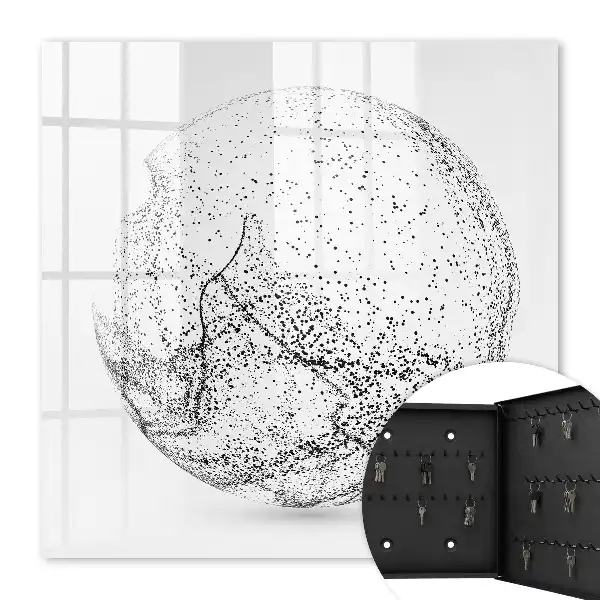 Abstracte ruimte in zwart-wit