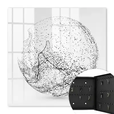 Abstracte ruimte in zwart-wit