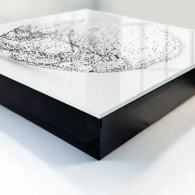 Abstracte ruimte in zwart-wit