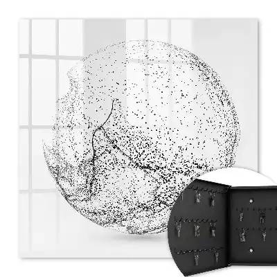 Abstracte ruimte in zwart-wit